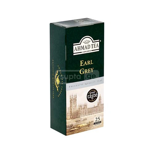 AHMAD TEA-აჰმად ჩაი Earl Gray შავი ჩაი 2გრ 25ც